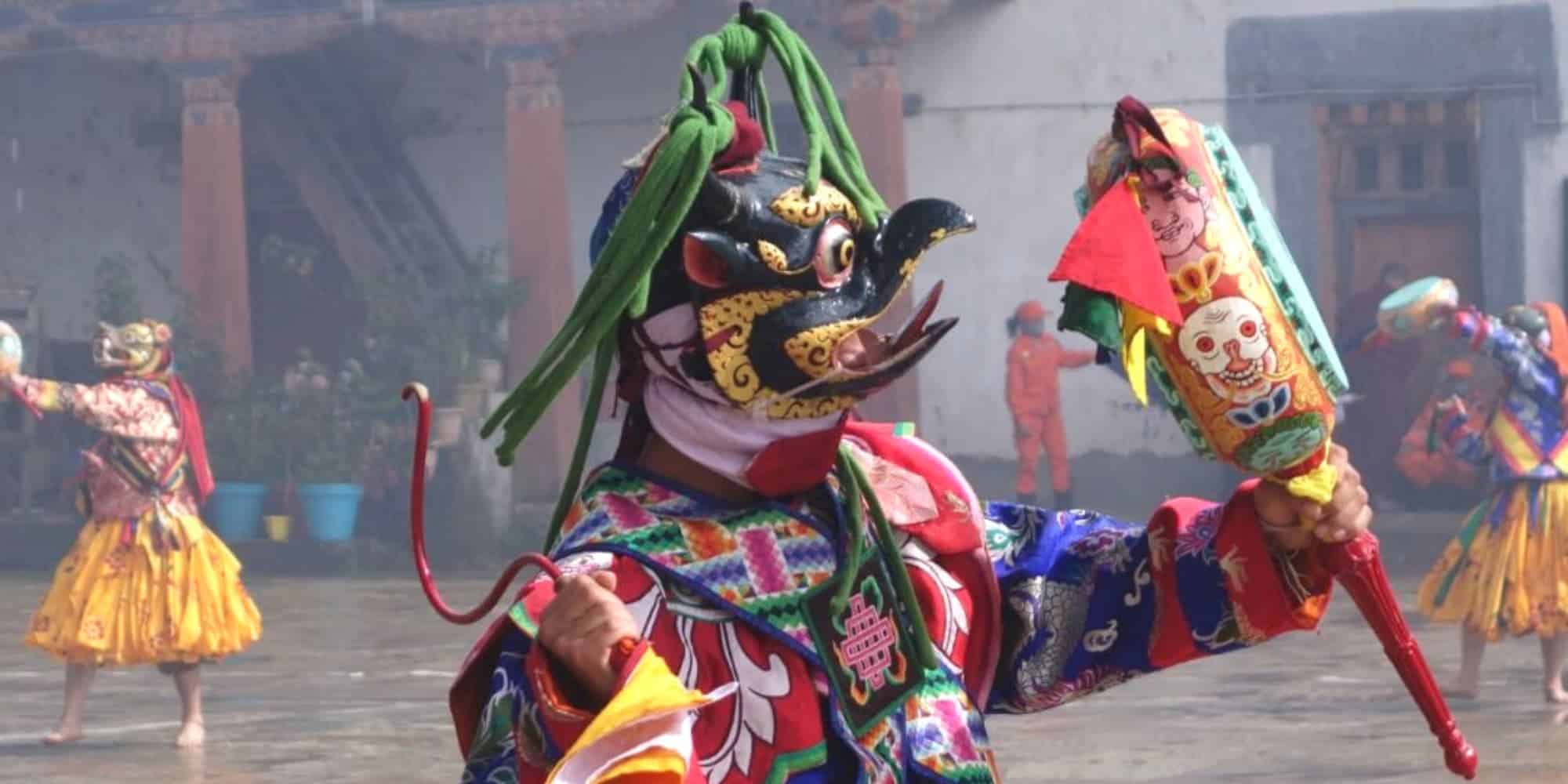Celebrating Tshechu In Gangtey Valley